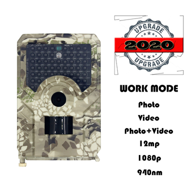 PR200 Hunter Trail Camera 20MP Night Vision 1080P IP54 impermeável