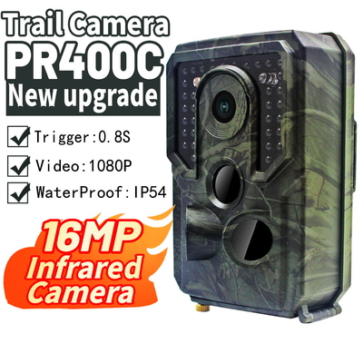PRO câmera 1080P 16mp dos animais selvagens da visão noturna PR400 que caça câmeras Scouting