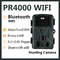 Cabeças de detecção da câmera 32MP Bluetooth WIFI 1080p 3 da caça de PR4000 WiFi