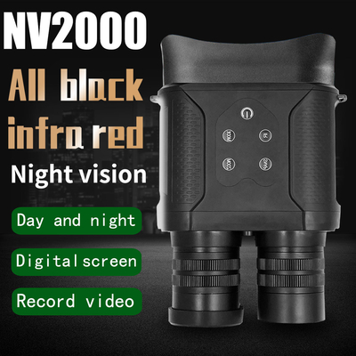 Binóculos de caça infravermelhos dos óculos de proteção HD 1080P 12MP SD 32GB da visão noturna NV2000