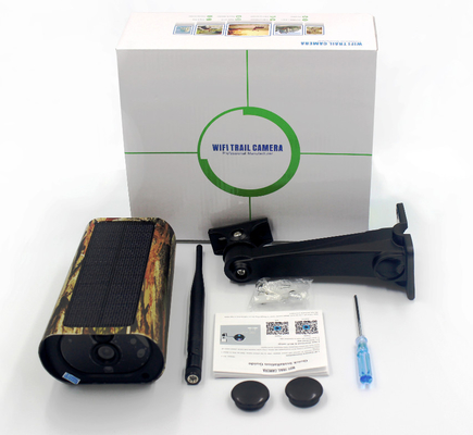 PR500W Wifi que caça o diodo emissor de luz 850nm 1080P sem fio da câmera IP65 solar