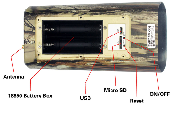 PR500W Wifi que caça o diodo emissor de luz 850nm 1080P sem fio da câmera IP65 solar