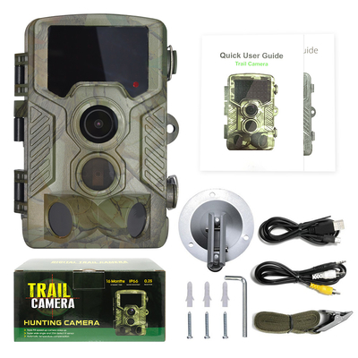 2,4 rádio exterior da câmera dos animais selvagens da câmera 46pcs 940nm 16MP 1080P da caça do LCD HD da polegada