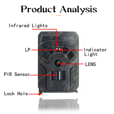 Câmera i1296P IP54 Warterproof PIR APP sem fio da caça de PR300C WIFI