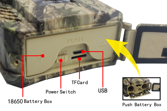 Luzes impermeáveis 720P de PR300A Hunter Trail Camera IP54 46pcs IR