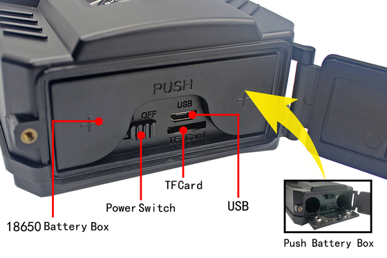 Diodo emissor de luz Difinition alto de PR200B Hunter Trail Camera TF 12MP 1080P 49pcs IR impermeável