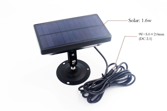 IP54 painel solar da câmera da caça do compasso 1.6W 9v com bateria