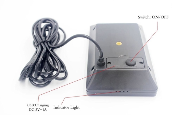 IP54 painel solar da câmera da caça do compasso 1.6W 9v com bateria