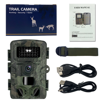 Câmera exterior infravermelha dos animais selvagens do diodo emissor de luz 36MP 256GB da câmera 34pcs IR da fuga de PR700 4K