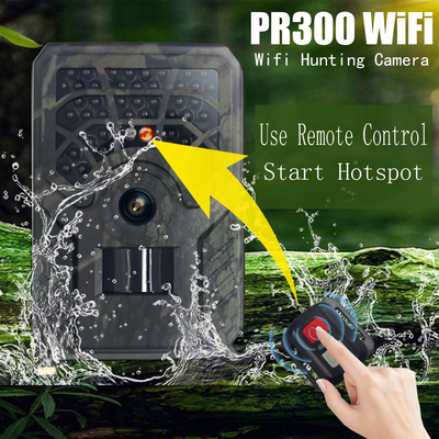 PR300C WiFi que caça a câmera 15m IR IP56 24MP impermeável